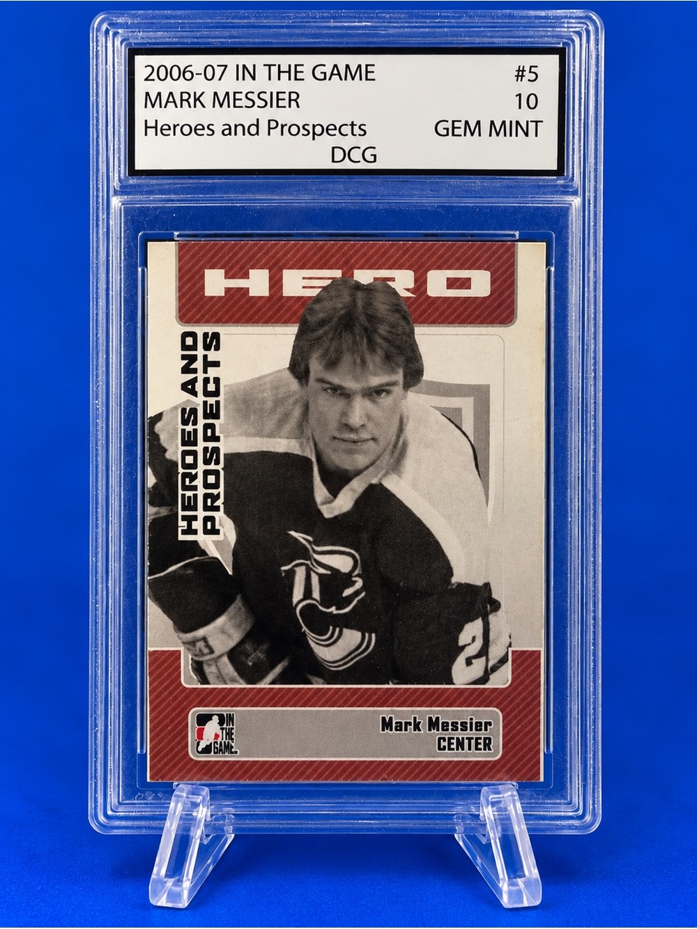 The Game Mark Messier Hockey Card - Red and Black